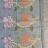 Organza jamdani saree