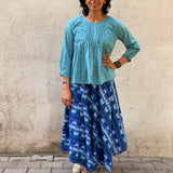 Zephyr Azure Skirt Set