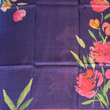 Maya digital floral tussar saree