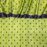 Veena Little Flowers Tussar Saree - Green