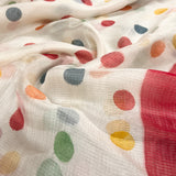 Retro polka dotted silk kota saree