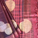 Maya abstract print tussar saree
