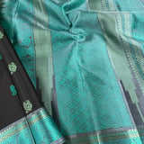 Kimaya swan and paisley silk saree