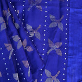 Sequinned floral matka organza saree