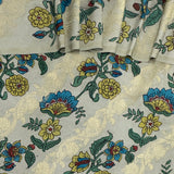 Kalpataru Vines Hand Painted Kalamkari Silk Saree - Green