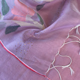 Organza jamdani saree