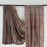 Maya Apple Blossom Tussar Saree - Mocha