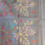 Sequinned handwoven organza saree
