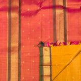 Vera Small Bordered Kanchipuram Silk Saree - Yellow