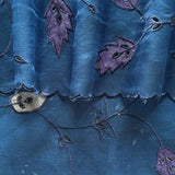 Verdure Cutwork Embroidered Organza Saree - Navy