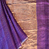 Silk sequinned saree