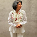 Rosette Cross-Stitch Shirt