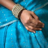 Silk sequinned saree