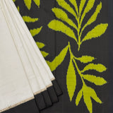 Handloom Ikat Silk Saree - White