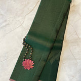 Nihira Dark Green Kanchipuram Silk Saree