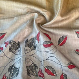 Ombre tussar handpainted saree