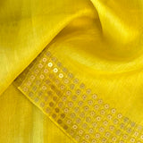 Sequinned matka silk saree