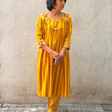 Zephyr Line Play Embroidered Kurta