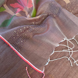 Organza jamdani saree