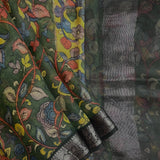 Sameeksha organza kalamkari saree