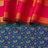 Sumangala Paisleys Kanchipuram Silk Saree - Blue