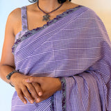 Zephyr Cutwork Embroidered Cotton Saree - Lavender