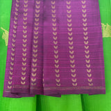 Madhura Paperflowers Kanchi Organza Saree - Green and Violet
