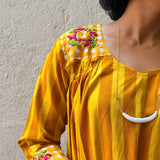 Zephyr Line Play Embroidered Kurta