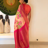 Mila Peach Sorbet Kanchipuram Silk Saree