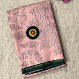 Mila Foliage Dots Kanchipuram Silk Saree