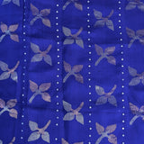Sequinned floral matka organza saree