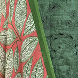 Tussar Cutwork Kurta Set - Green and Pink