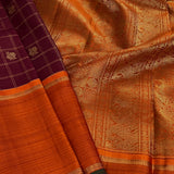 Charita Grape Wine Kanchipuram Silk Saree