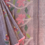 Organza jamdani saree