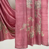 Veena Floral Art Tussar Saree - Pink and Beige