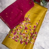 Veena elderflower saree