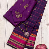 Kimaya checked silk saree
