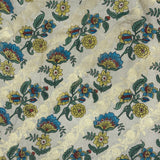 Kalpataru Vines Hand Painted Kalamkari Silk Saree - Green