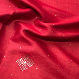 Tussar mukaish work saree