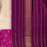 Mila Orchid Half and Half Kanchipuram Silk Saree