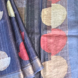 Maya abstract print tussar saree