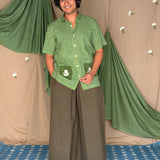 Flowerbed Topiary Patch Pocket Shirt - Greenhouse
