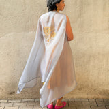 Jugal Hoops Fit and Flare Silk Dress