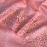 Tussar pitai work saree