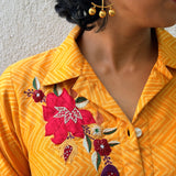 Silver Jasmine Drop Earrings