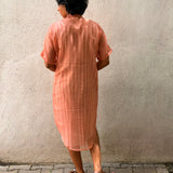 Kota Peach Overlay Dress