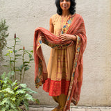 Kaleidoscope Montage Kanchi Cotton Dress - Sandalwood