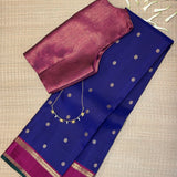 Vera Twin Border Kanchipuram Silk Saree - Violet