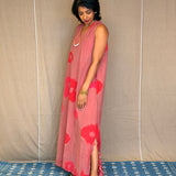 Elements Poppy Cutwork Ikat Dress - Petal