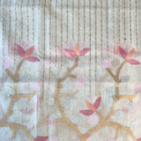 Organza handwoven jamdani saree